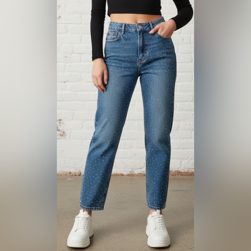 Dynamite Justina Sparkle/Diamond Jeans size 8 or 29 waist 15”